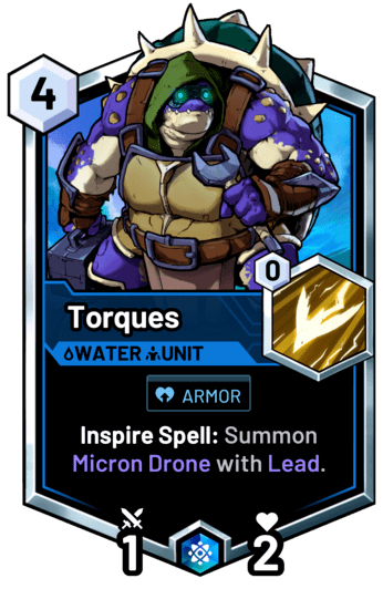 Torques - Inspire Spell: Summon Micron Drone with Lead.