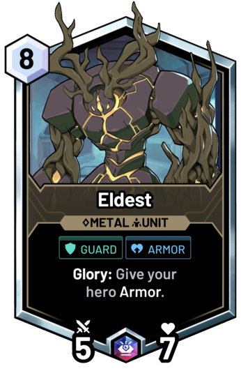 Eldest - Glory: Give your hero Armor.