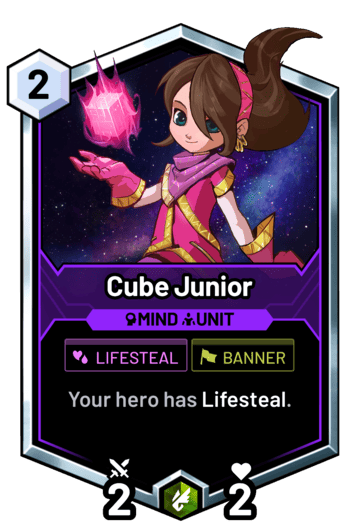 Cube Junior - Your hero has Lifesteal.