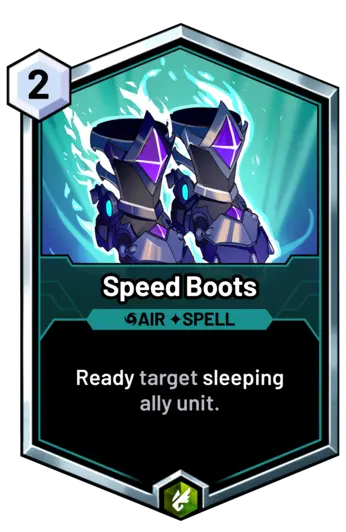 Speed Boots - Ready target sleeping ally unit.