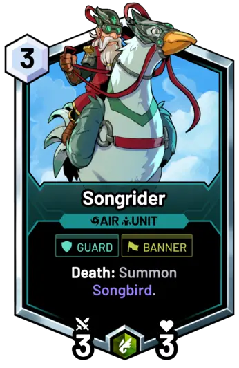 Songrider - Death: Summon Songbird.
