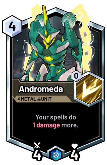 Andromeda - Your spells do  1 damage more.
