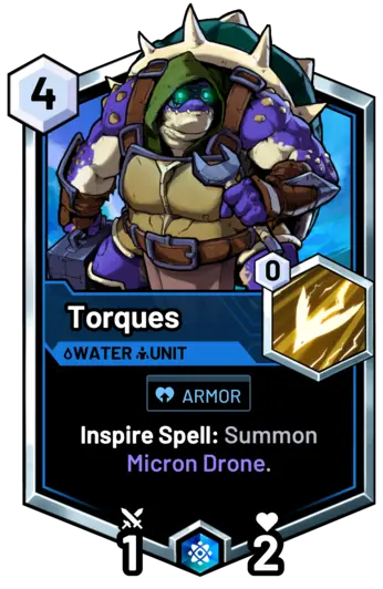 Torques - Inspire Spell: Summon Micron Drone.