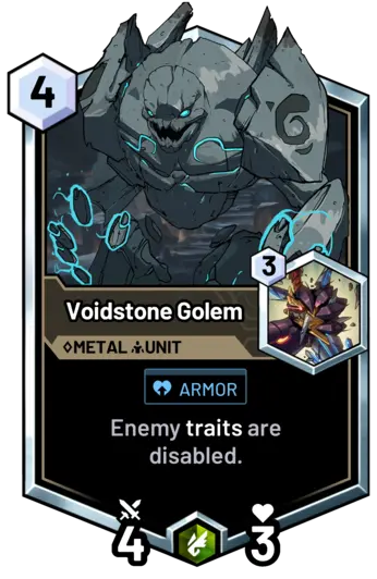 Voidstone Golem - Enemy traits are disabled.