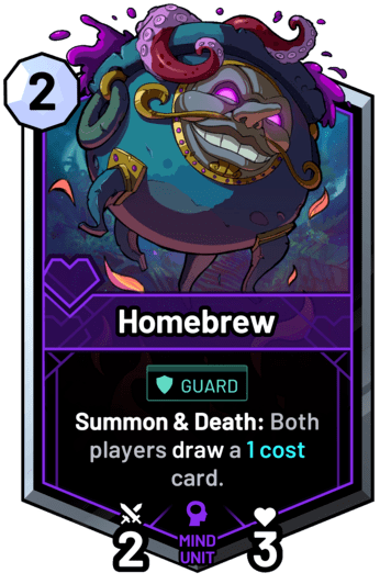 Homebrew - Summon & Death: Both players draw a 1 cost card.