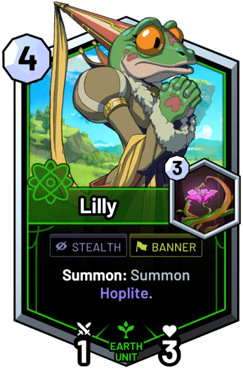 Lilly - Summon: Summon Hoplite.