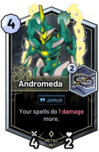 Andromeda - Your spells do 1 damage more.