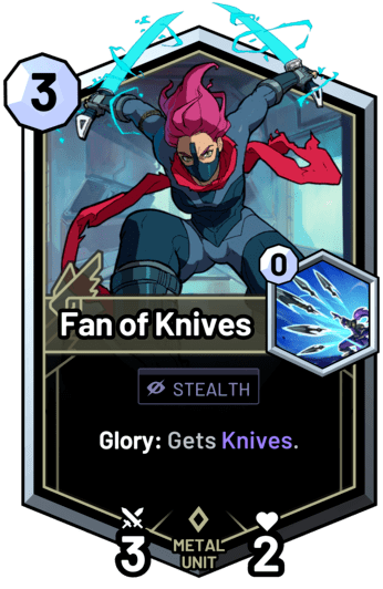 Fan of Knives - Glory: Gets Knives.
