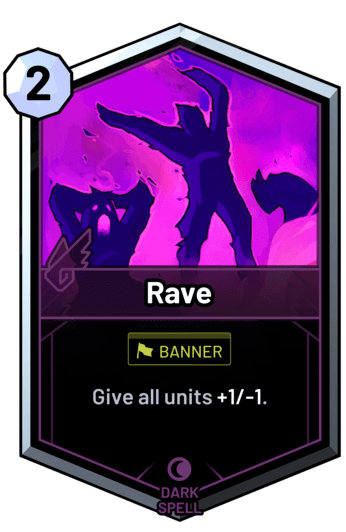 Rave - Give all units +1/-1.
