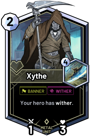 Xythe - Your hero has wither.