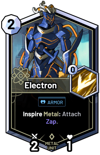 Electron - Inspire Metal: Attach Zap.