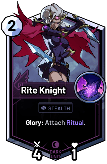 Rite Knight - Glory: Attach Ritual.