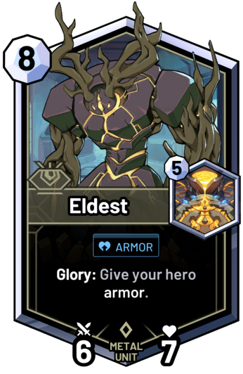 Eldest - Glory: Give your hero armor.