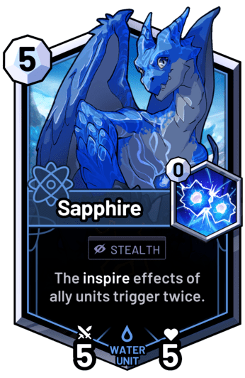 Sapphire - The inspire effects of ally units trigger twice.