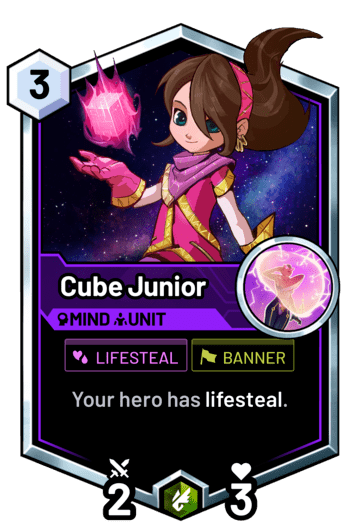 Cube Junior - Your hero has lifesteal.