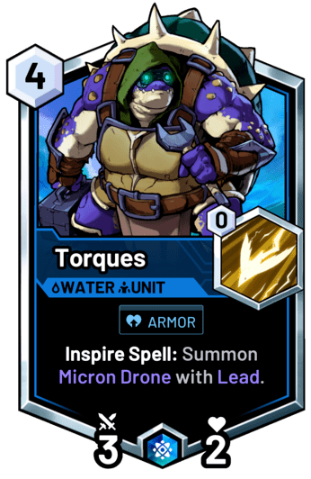 Torques - Inspire Spell: Summon Micron Drone with Lead.
